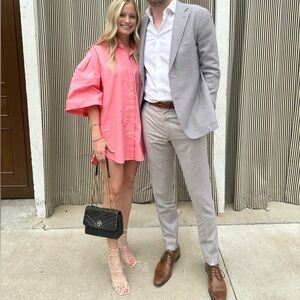 L'Academie Pink Shirt Dress